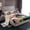Beige Green, variant on Feelyou Neon Glowing Mushroom Full Size Sheets, Mystic Stars Galaxy Bed Sheets,Teens Kids Boys Girls Sheet Sets, Luxury Bedroom Decor, 4-Piece
