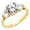 Yellow Gold, variant on Jewelry 14k Yellow Gold 2ct TGW Round-cut Diamonette Engagement Ring