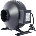 thumbnail image 3 of 4-Inch 316 CFM Inline Duct Fan: Air Circulation Vent Blower for Hydroponics, Basements, and Kitchens, 3 of 6
