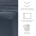 thumbnail image 5 of Breathable Cool Wrinkle Resistant 4-Piece Bed Sheets Set, Stone, Twin XL, by Comfort Canopy, 5 of 9