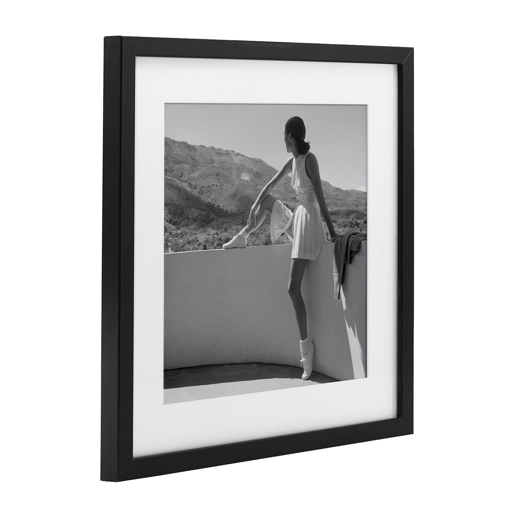 Stupell Industries Woman In Tennis Outfit Black Framed Print Under Glass, design by Toni Frissell