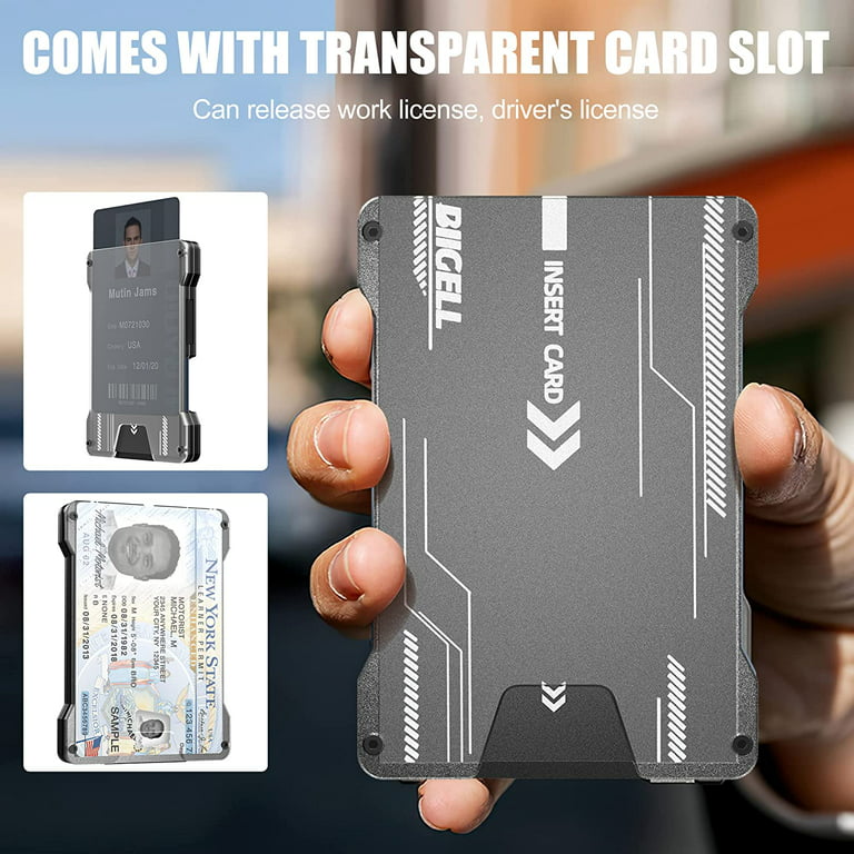 Minimal Card Holder with Cash Strap