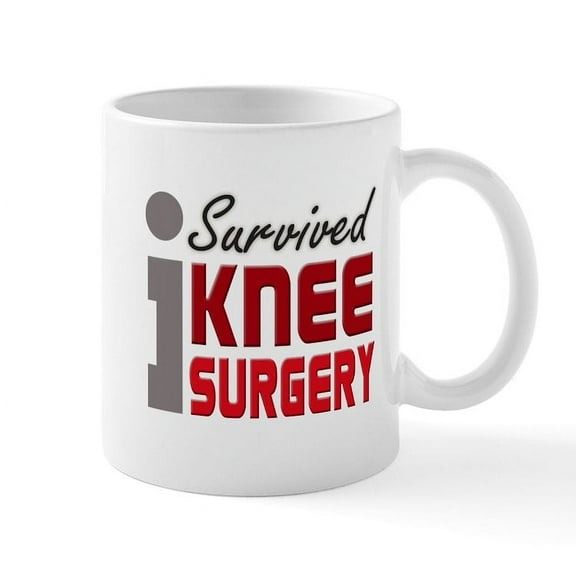 CafePress - I Survived Knee Surgery Mug - 11 oz Ceramic Mug - Novelty Coffee Tea Cup