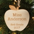 thumbnail image 2 of Personalized Teacher Wood Ornament - Special Teacher Gift, 2 of 2