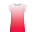 thumbnail image 4 of amkenre Womens Summer Tops Sleeveless Solid Color Gradient Round Neck Shirts Trendy Simple Casual Loose Blouses Vacation Clothes, 4 of 4