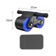 thumbnail image 5 of Rueda, ejercitador abdominal, rodillo de fitness silencioso, rodillera con doble rueda para Negro y azul, 5 of 9