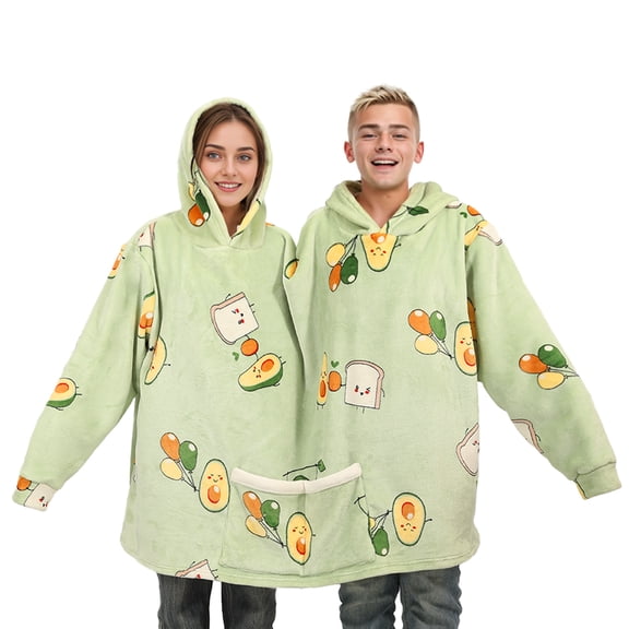 Couples Hoodies Two Person Hoodie Funny Couples Double Sweatshirt Avocado Popcorn Matching Hoodies for Lovers Friends