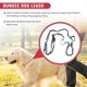 thumbnail image 5 of Hands Waist Dog Leash with Dual Bungees, Free Control for Up to 150 lbs Dogs, Durable Dual-Handle Bu, 5 of 5
