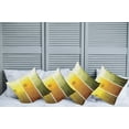 thumbnail image 2 of Ambesonne Forest Throw Pillow Cover 4 Pack, Hills Trees and Birds, 18", Green Orange Yellow, 2 of 5