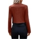 thumbnail image 5 of Puntoco Chaqueta con Solapa De Botones Y Borlas De Terciopelo De Cuero Temperamento para Mujer Cárdigan De Chaqueta con Borlas De Manga Larga De Color Sólido Puntoco Puntoco-1, 5 of 7
