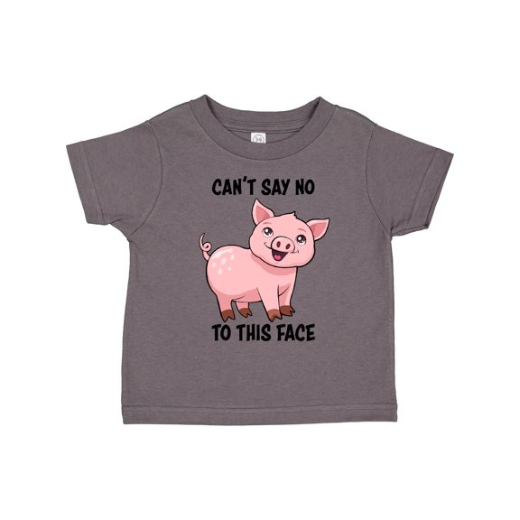Inktastic Cant Say No to This Face Cute Pig Boys or Girls Toddler T-Shirt
