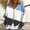 A_ Light Blue, variant on Women's V-Neck Long Sleeve Fleece Cardigan - Fashion Color Block Printed, Warm Zip-Up Jacke for Daily Wear Light Blue XXL