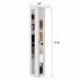 thumbnail image 3 of 24" X 80" 1-Lite Mirrored Door Solid Manufactured Wood Bi-Fold Door with Installation Hardware Kit, 3 of 8