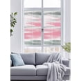 thumbnail image 4 of Static Cling Door Window Covering, Pink Grey Ombre Window Privacy Film Frosted, Abstract Art Oil Painting Modern UV Blocking Windows Film for Office, Hotel, Bedroom, 29.5 x 78.7 Inches, 4 of 9