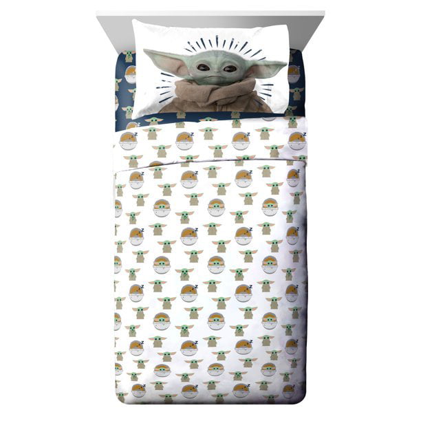 New/plastic Star Wars The Child Mandalorian Baby Yoda 3 PC Twin Sheet Set for sale online 