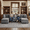 Dark Grey, variant on EPOWP 113'' Modular Sectional Sofa,U Shaped Couch with Movable Ottoman, Convertible Sectional Couches with Deep Seat, 3 Seat for Living Room Comfy Cloud Sofa with USB Side Pockets & Charging,Gray