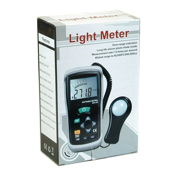 New CEM DT-1309 Professional Digital 40K FC Foot-Candle Meter 400K Lux Light Luxmeter with USB interface