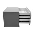 thumbnail image 3 of Best Master Leon 5-Drawer Poplar Wood Bedroom Chest in Gray High Gloss, 3 of 4