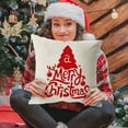 thumbnail image 4 of Vaidha Housses de Coussin de Noël 18x18 Pouces, Coussins Décoratifs Rouges pour Arbre de Noël, Décoration d'Hiver pour Canapé, 4 of 6
