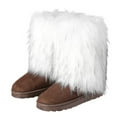 thumbnail image 2 of Faux Fur Mid-Calf Snow Boots for Women -Warm, and Stylish Winter Footwear Y55K Boots Outdoor Indoor Shoes, 2 of 4