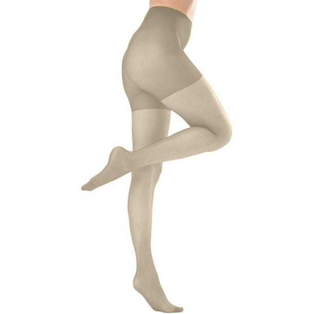 AIMTYD Women s Plus Size Queen Mild Compression Microfiber Pantyhose Taupe 5X Taupe 5X