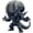 Black, variant on 3D Printed Alien Sci Fi Figurine Statue for Home Office Desk DecorBrown