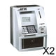 thumbnail image 1 of 2x Cajero Automático para Ahorros, Alcancía con Dinero Real para Niños con Tarjeta, Monedas Digitales Electrónicas Y Caja de Seguridad para Billetes Hugo Alcancía Electrónica, 1 of 3