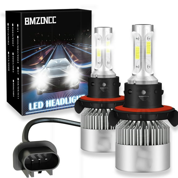 BMZONCC 2pcs H13 9008 LED Headlight Bulbs High Low Beam For 2018-2021 Polaris Ranger XP 1000 Super Bright White 6000K 40W