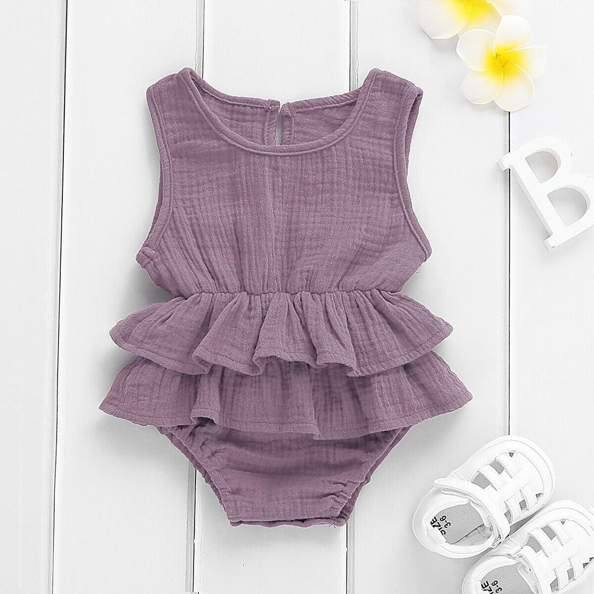 newborn ruffle dress