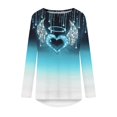 thumbnail image 4 of Ichuanyi liquidación de la moda femenina camiseta suelta de manga larga blusa redonda de cuello redondo ICHUANYI WER2023081603555, 4 of 5