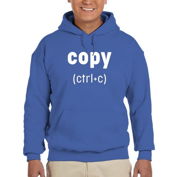 Copy, Ctrl C Hoodie Men -GoatDeals Designs, Male XX-Large