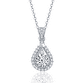 thumbnail image 6 of 1CT Teardrop Moissanite Necklace for Women, D Color VVS1 Pink/Blue/Yellow Diamond Necklaces, Jewelry Gifts for Anniversary Valentine's Day Birthday with Certificate, 6 of 9
