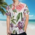 thumbnail image 5 of High Quality Hawaiian Shirts for Men Short Sleeve Aloha Beach Shirt Floral Summer Casual Button Down Shirts Blouses 9TYW6W, 5 of 7