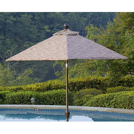 Bellevue Paisley Red Market Umbrella 7.5'