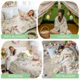thumbnail image 6 of Throw Blanket Fleece Throw Blanket 40x50in, Retro Colorful Easter Egg Bunny Soft Lightweight Bed Blankets Pastoral Flower Foliage Fuzzy Couch Blankets for All Season, 6 of 9