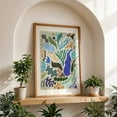 thumbnail image 4 of Jungle Color - Illustration Abstract Modern Art Geometric Pattern Minimalist Botanical Oak Framed Wall Art Print 5 x 7 inches, 4 of 59