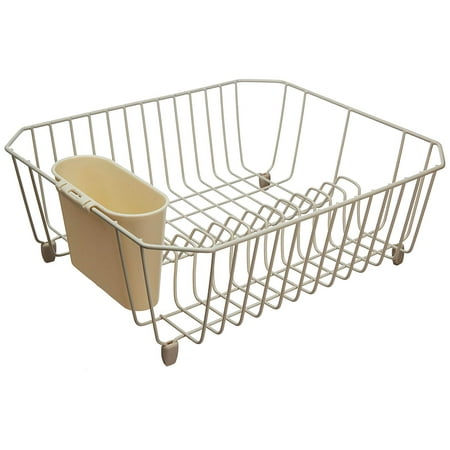 Rubbermaid Antimicrobial Small Dish - Antimicrobial Dish Drainer, Small, Bisque FG6008ARBISQU Rubbermaid - Twin