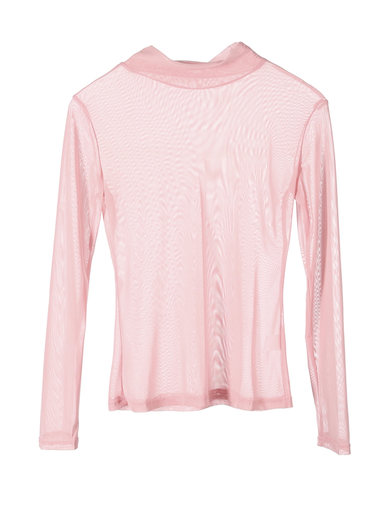 light pink sheer shirt
