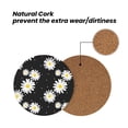 thumbnail image 4 of Xecao Daisies Flowers for MDF Cork Coaster 4 Pcs,Drink Coasters,Suit for House Warming Gifts New Home ,Coffee Table Decor-Round Shape, 4 of 7