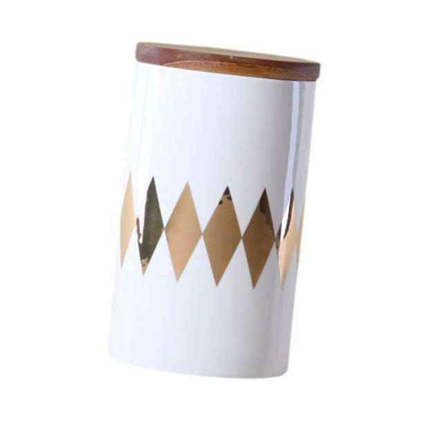 Recipiente nórdico para almacenar café, recipiente de cerámica para cocina, tanque de almacenamiento de cerámica para té, azúcar, café en grano, Diamante
