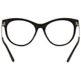 thumbnail image 4 of Puma Women's Eyeglasses PU0186O PU/0186/O 001 Black/Silver Optical Frame 53mm, 4 of 5