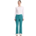 thumbnail image 3 of Women's Petite EDS Signature Scrubs Drawstring Cargo Pant, Teal Blue, Small/Petite, 3 of 9