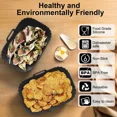 thumbnail image 3 of Silicone Air Fryer Liners 2 Pack Reusable for Ninja COSORI 8-10QT Dual Basket, 3 of 5