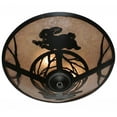 thumbnail image 4 of Meyda Tiffany 110551 22" W Rabbit On The Loose Flush Mount Ceiling Fixture - Silver, 4 of 5
