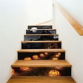 thumbnail image 4 of Calcomanía para Halloween, noche y noche, diseño de calabaza, escalera del castillo, 4 of 5