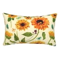 thumbnail image 1 of Fotbe Sunflowers And Butterflies Funda de Almohada Decorativa Estilo Occidental, Lujo en Algodón, Fundas para Almohadas King, Cojín Estampado para Decoración del Hogar-14"x20", 1 of 6