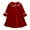 Red, variant on 6Months-9Years Toddler Baby Kids Christmas Dress Winter Girls Solid Color Long Sleeved Home Wear Nightgown Clothes Fall Dress for Girls