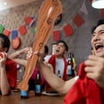 thumbnail image 2 of 4pcs Inflatable Bat Toy Simulation Wooden Sports Bat Stick Portable Inflated Bat Toy, 2 of 5
