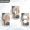 thumbnail image 7 of Yayeee Duplex Wall Plate 1-Gang 4.5"x2.7" Home Receptacle Light Switch Decorative Outlet Cover, Abstract Shapes, 7 of 7