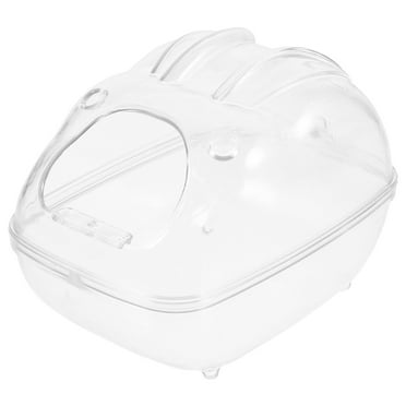 BERTDOMD Hamster Sand Bathroom Chinchilla Sandbox Toilet Small Pet Sand Bath Bathtub Shower Box